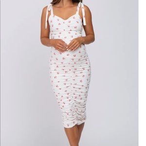 COPY - Ivory floral Maternity Dress